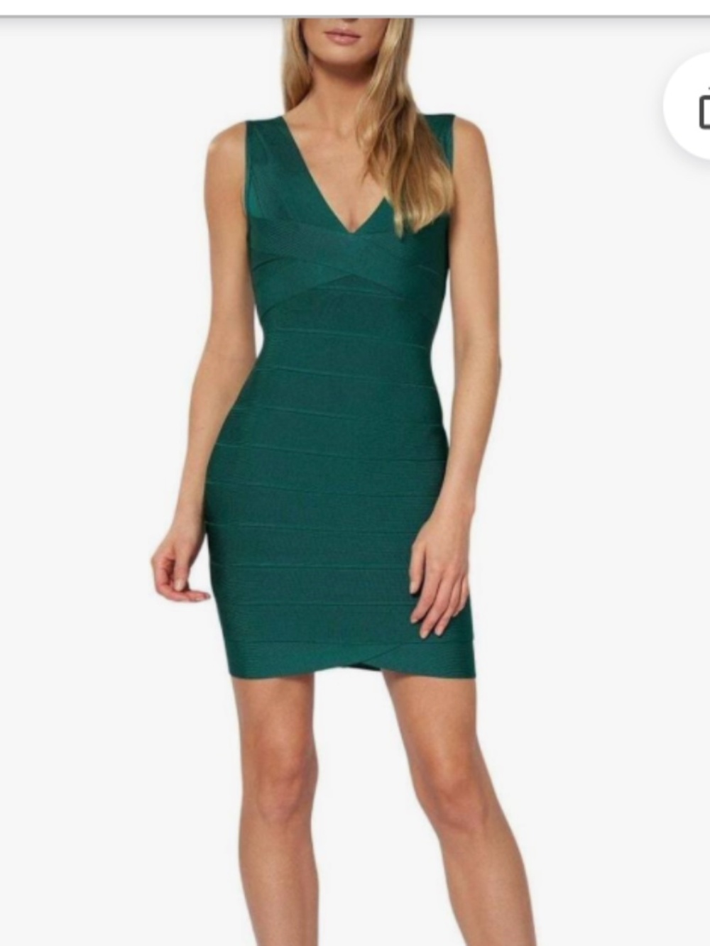 Hervé Leger Women's Alpine Green Dress NWT